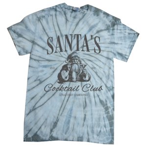 SantaS Cocktail Club Christmas Tie-Dye T-Shirt