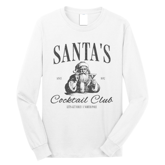 SantaS Cocktail Club Christmas Long Sleeve Shirt