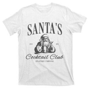 SantaS Cocktail Club Christmas T-Shirt