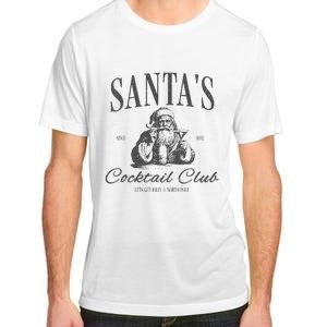 SantaS Cocktail Club Christmas Adult ChromaSoft Performance T-Shirt