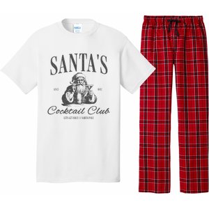 SantaS Cocktail Club Christmas Pajama Set