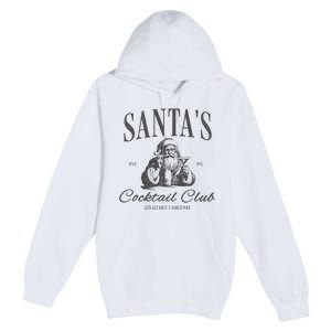 SantaS Cocktail Club Christmas Premium Pullover Hoodie