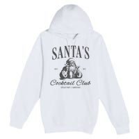 SantaS Cocktail Club Christmas Premium Pullover Hoodie