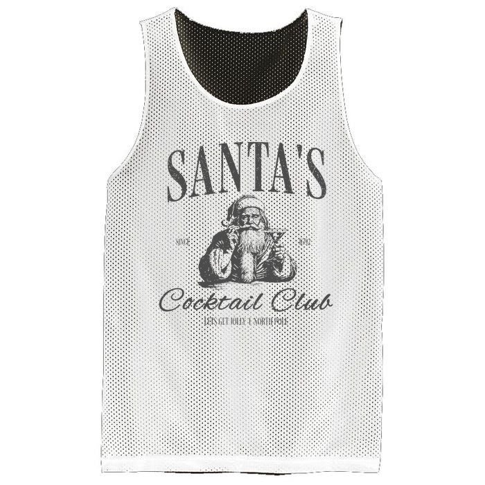 SantaS Cocktail Club Christmas Mesh Reversible Basketball Jersey Tank