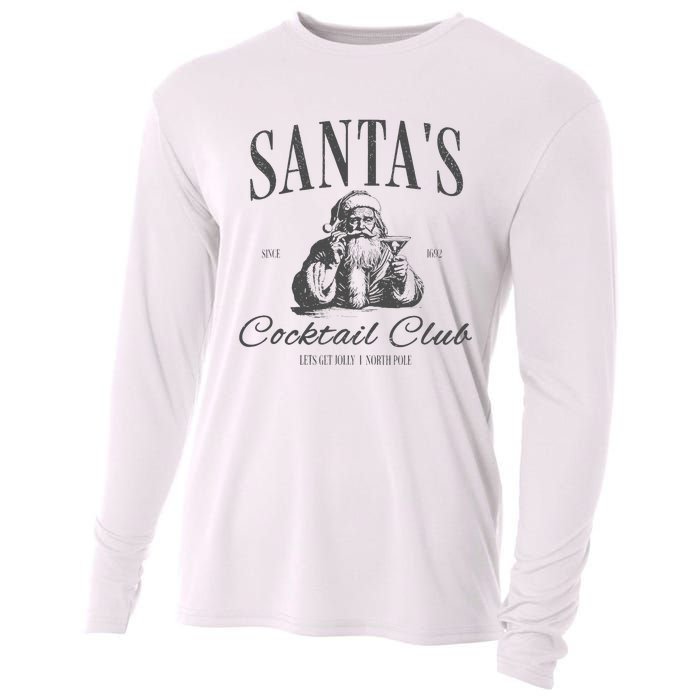 SantaS Cocktail Club Christmas Cooling Performance Long Sleeve Crew