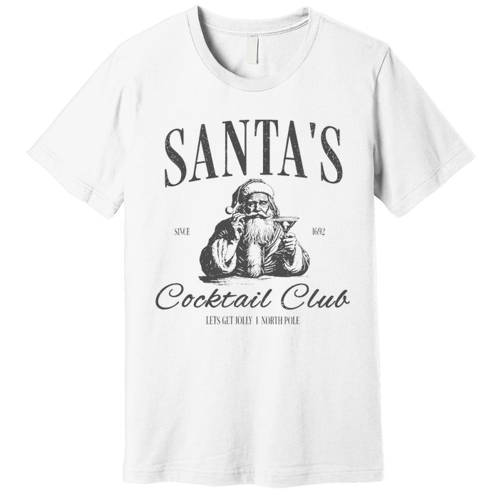 SantaS Cocktail Club Christmas Premium T-Shirt