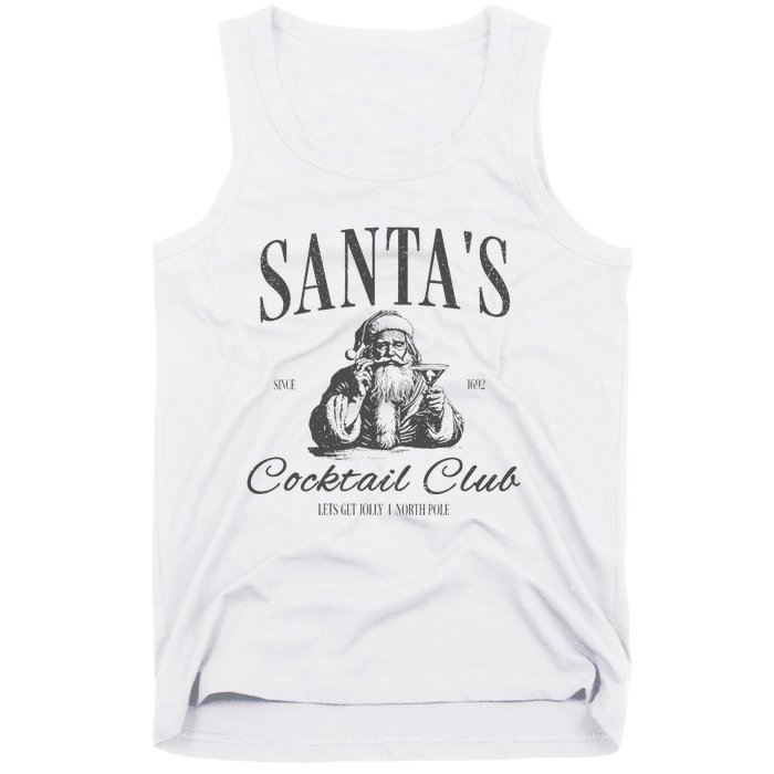 SantaS Cocktail Club Christmas Tank Top