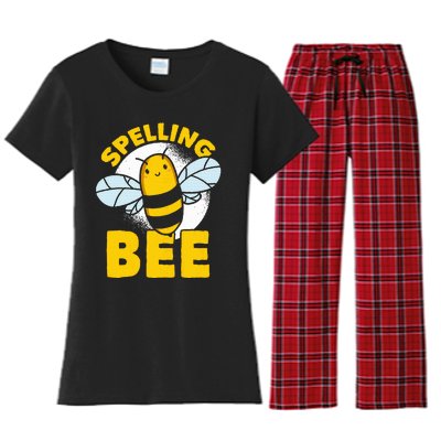 School Competition Competitive Word Spelling Bee Women's Flannel Pajama Set