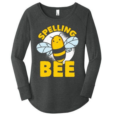 School Competition Competitive Word Spelling Bee Women's Perfect Tri Tunic Long Sleeve Shirt