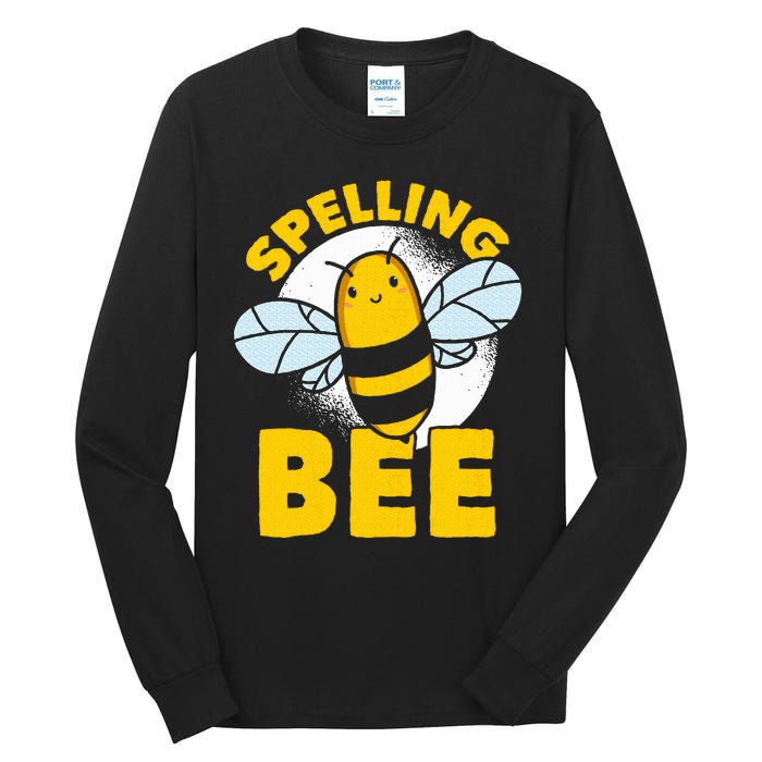 School Competition Competitive Word Spelling Bee Tall Long Sleeve T-Shirt