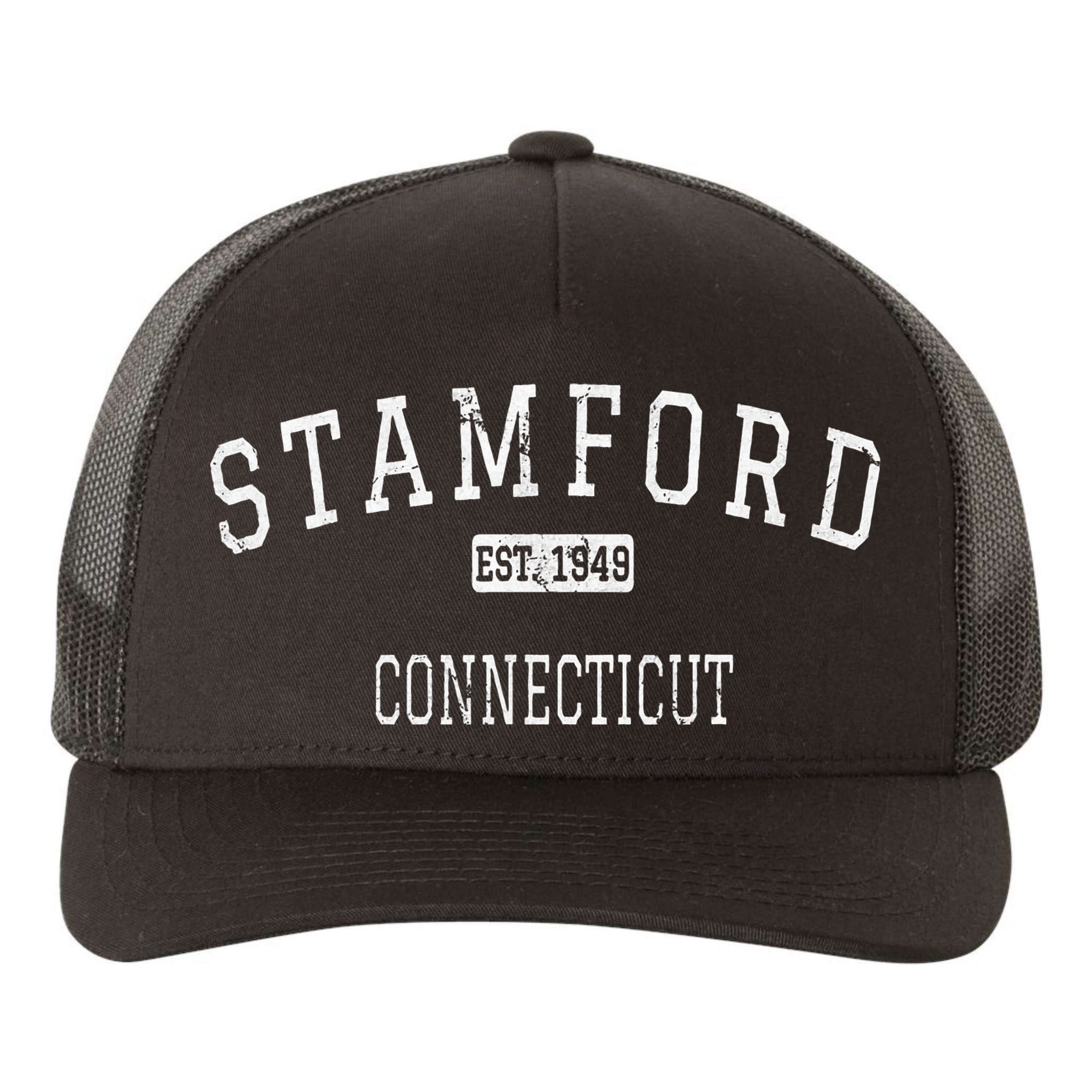 Stamford Connecticut Ct Vintage Yupoong Adult 5-Panel Trucker Hat