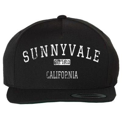 Sunnyvale California Ca Vintage Wool Snapback Cap