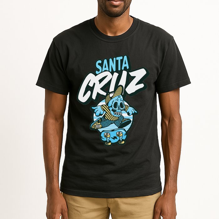 Santa Cruz California Vintage Skeleton Tall T-Shirt