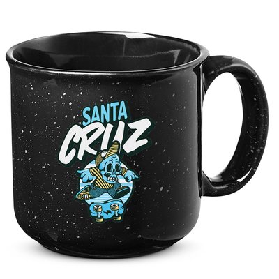 Santa Cruz California Vintage Skeleton 15oz Campfire Ceramic Mug