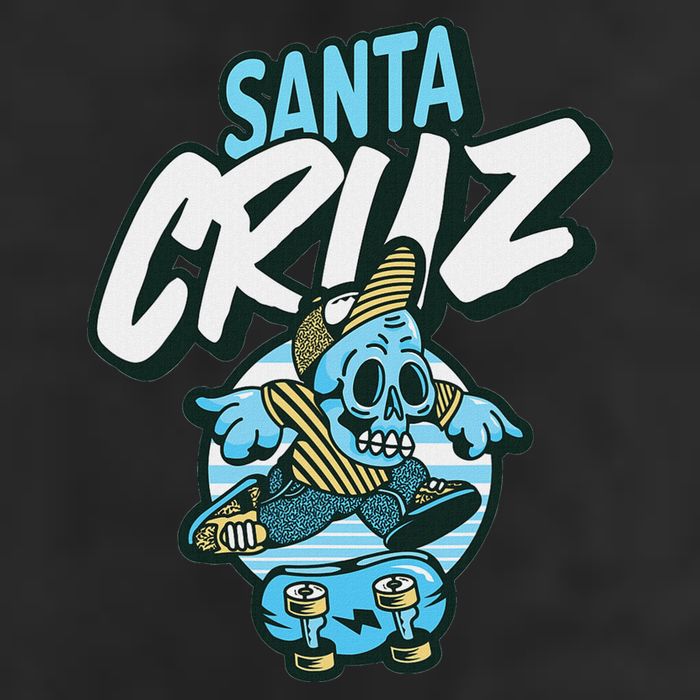 Santa Cruz California Vintage Skeleton Beanie
