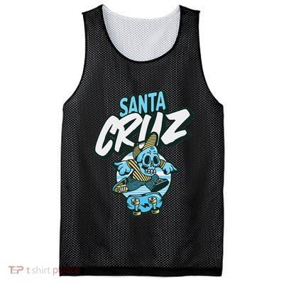 Santa Cruz California Vintage Skeleton Mesh Reversible Basketball Jersey Tank
