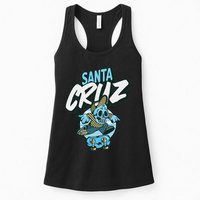 Santa Cruz California Vintage Skeleton Womens Tank Top