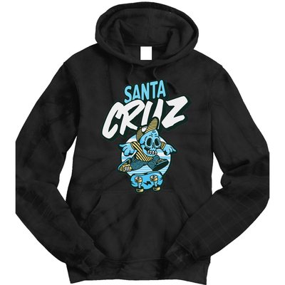 Santa Cruz California Vintage Skeleton Tie Dye Hoodie