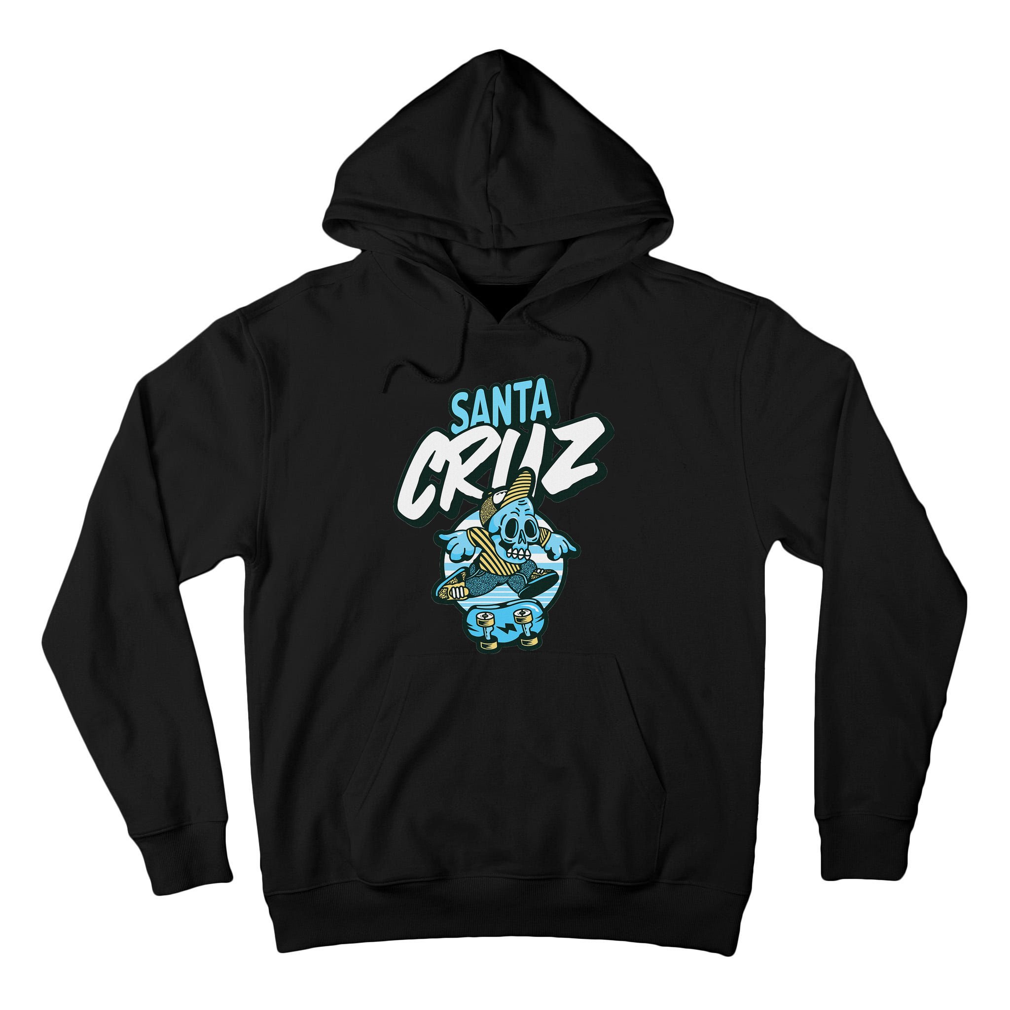 Santa Cruz California Vintage Skeleton Tall Hoodie