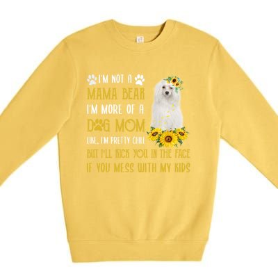 Sunflower Chinese Crested Mom Mothers Day Dog Mom Gift Premium Crewneck Sweatshirt