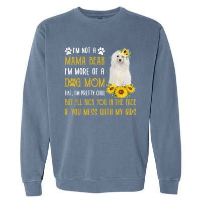 Sunflower Chinese Crested Mom Mothers Day Dog Mom Gift Garment-Dyed Sweatshirt