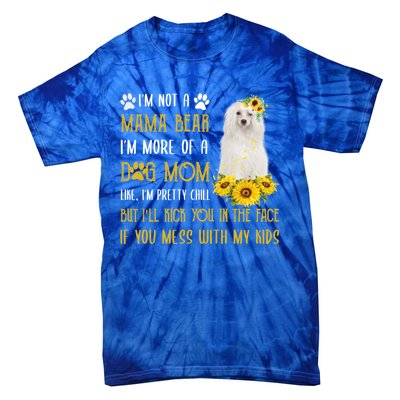 Sunflower Chinese Crested Mom Mothers Day Dog Mom Gift Tie-Dye T-Shirt