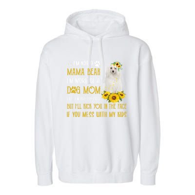 Sunflower Chinese Crested Mom Mothers Day Dog Mom Gift Garment-Dyed Fleece Hoodie