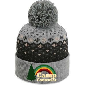 Summer Camp Counselor Staff Rainbow Pine Tree The Baniff Cuffed Pom Beanie