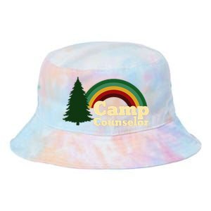 Summer Camp Counselor Staff Rainbow Pine Tree Tie Dye Newport Bucket Hat