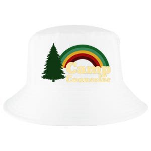 Summer Camp Counselor Staff Rainbow Pine Tree Cool Comfort Performance Bucket Hat