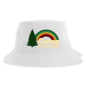 Summer Camp Counselor Staff Rainbow Pine Tree Sustainable Bucket Hat