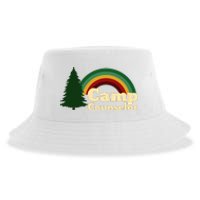 Summer Camp Counselor Staff Rainbow Pine Tree Sustainable Bucket Hat