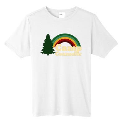 Summer Camp Counselor Staff Rainbow Pine Tree Tall Fusion ChromaSoft Performance T-Shirt