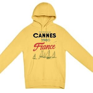 Sailing Club Cannes 1980 France Premium Pullover Hoodie