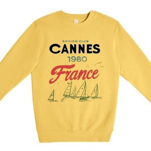 Sailing Club Cannes 1980 France Premium Crewneck Sweatshirt