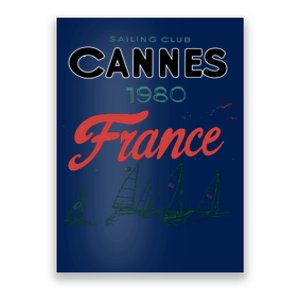 Sailing Club Cannes 1980 France Poster