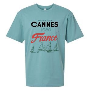 Sailing Club Cannes 1980 France Sueded Cloud Jersey T-Shirt