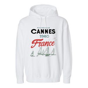 Sailing Club Cannes 1980 France Garment-Dyed Fleece Hoodie