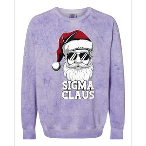 Sigma Claus Christmas Santa Claus Sarcastic Joke Colorblast Crewneck Sweatshirt