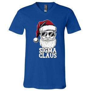 Sigma Claus Christmas Santa Claus Sarcastic Joke V-Neck T-Shirt