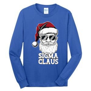 Sigma Claus Christmas Santa Claus Sarcastic Joke Tall Long Sleeve T-Shirt