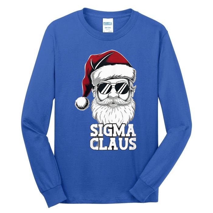 Sigma Claus Christmas Santa Claus Sarcastic Joke Tall Long Sleeve T-Shirt