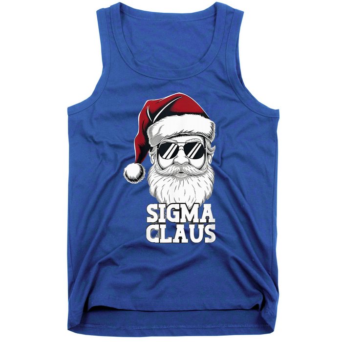 Sigma Claus Christmas Santa Claus Sarcastic Joke Tank Top