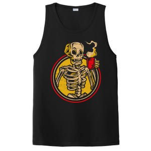 Skeleton Coffee Caffeine Halloween Day Spooky Trick Or Treat Gift PosiCharge Competitor Tank