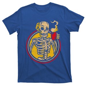 Skeleton Coffee Caffeine Halloween Day Spooky Trick Or Treat Gift T-Shirt