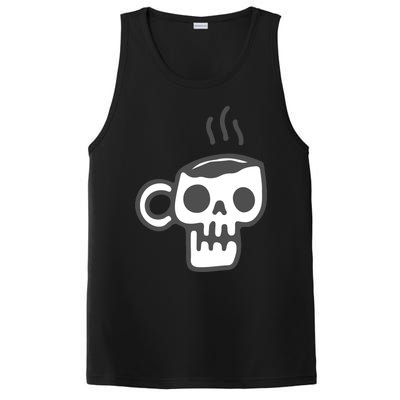 Skeleton Coffee Cup Halloween Skull Mug Gift PosiCharge Competitor Tank