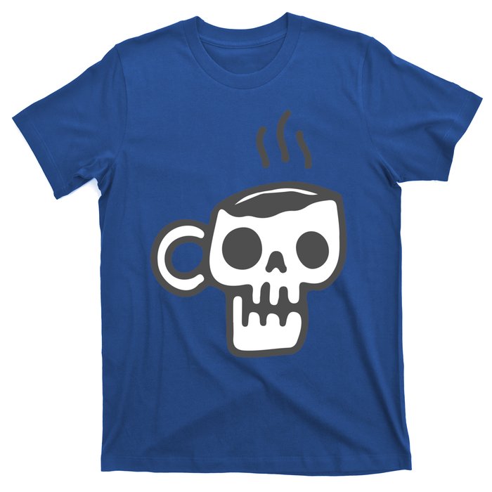 Skeleton Coffee Cup Halloween Skull Mug Gift T-Shirt