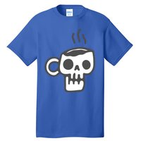 Skeleton Coffee Cup Halloween Skull Mug Gift Tall T-Shirt