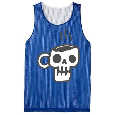 Skeleton Coffee Cup Halloween Skull Mug Gift Mesh Reversible Basketball Jersey Tank