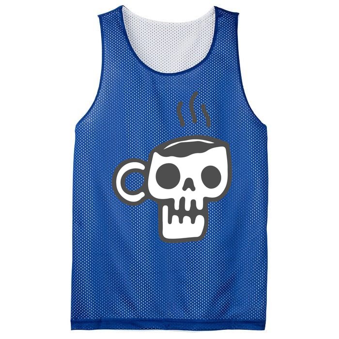 Skeleton Coffee Cup Halloween Skull Mug Gift Mesh Reversible Basketball Jersey Tank